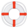 Plastic Life Preserver White W/Red Print