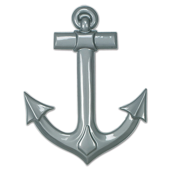 Plastic Ship's Anchor Gray