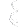 Plastic Swirl Decorations - Silver