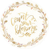 Always Be Thankful Round Plates, 7"