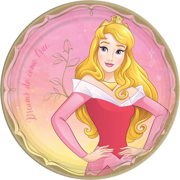 Disney Princess Round Plates, 9" - Aurora