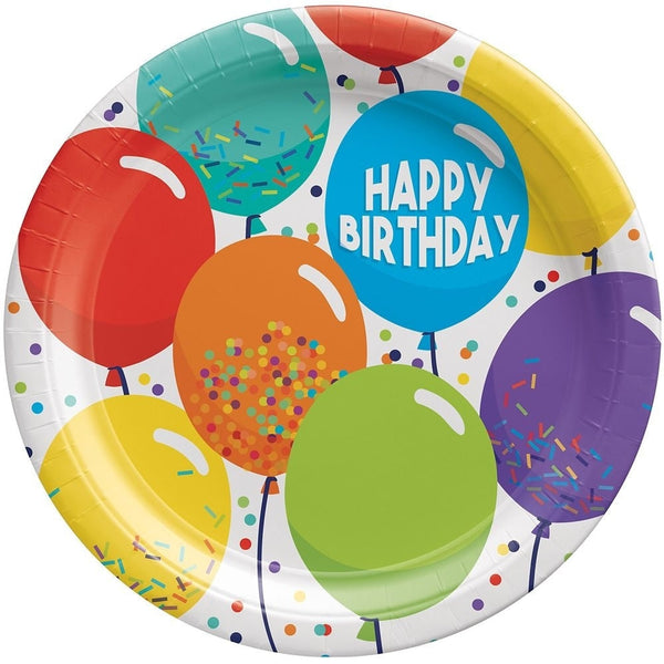 Birthday Celebration 9" Round Plates