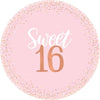 Blush Sixteen Foil Plates, 10 1/2"