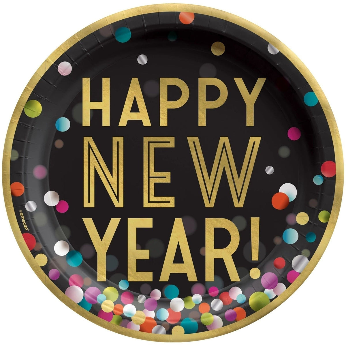 Colorful Confetti 10" Round Plates