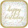 Confetti Fun Square Plates, 9"