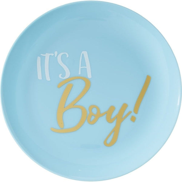 Coupe Plastic Plates, 7 1/2" - Boy