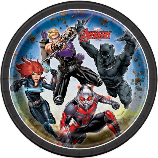 Avengers Round 7" Dessert Plates, 8 Count
