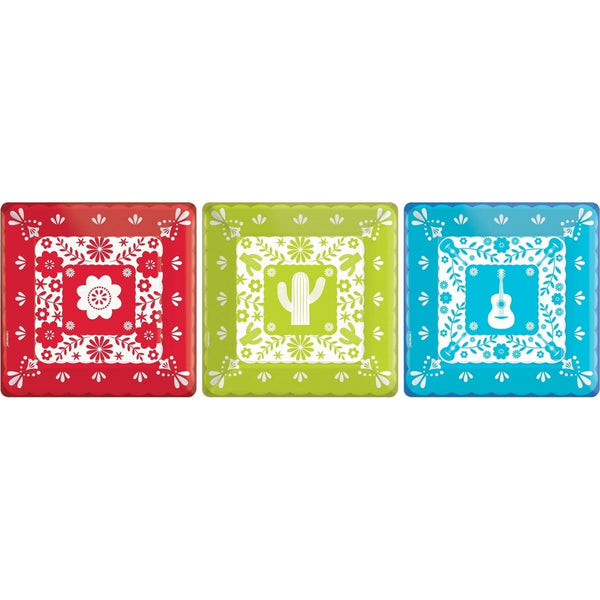 Viva La Party 7" Square Dessert Plates