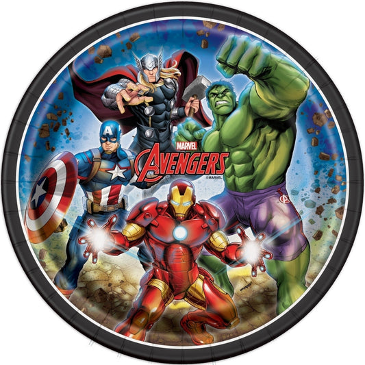Avengers Round 9" Dinner Plates, 8 Count