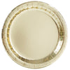 Gold Foil Round 9" Dinner Plates, 8 Count - Foil Board