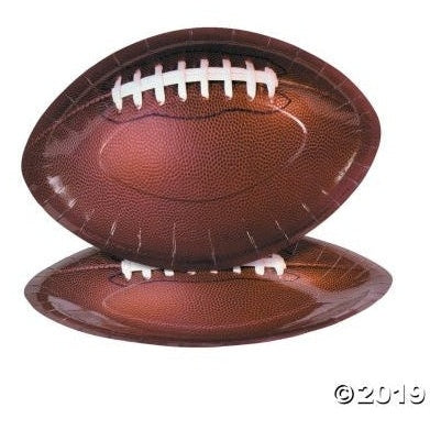 Football Shape Plate, 8/Pkg