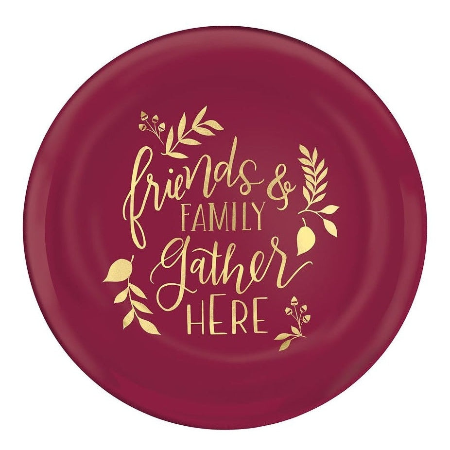 Friends & Family Plastic Coupe Plates, 7 1/2"