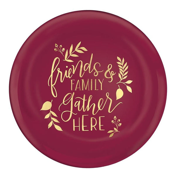 Friends & Family Plastic Coupe Plates, 7 1/2"