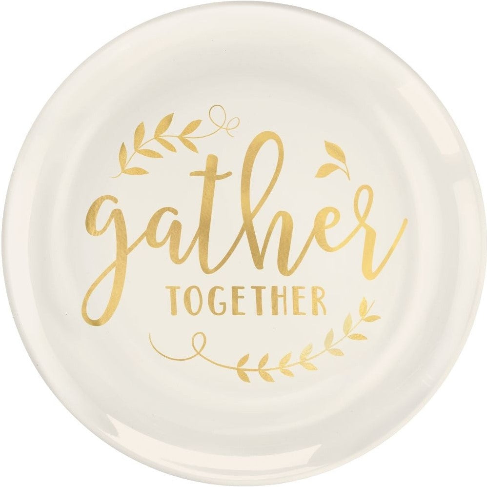 Gather Together Plastic Coupe Plates, 10 1/2"