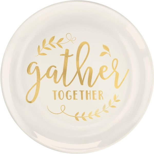 Gather Together Plastic Coupe Plates, 10 1/2"