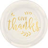 Give Thanks Plastic Coupe Plates, 7 1/2"
