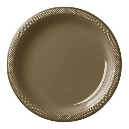 Gold Sparkle Plastic Plates, 9"