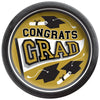 True To Your School Round Plates, 8 1/2" - Gold