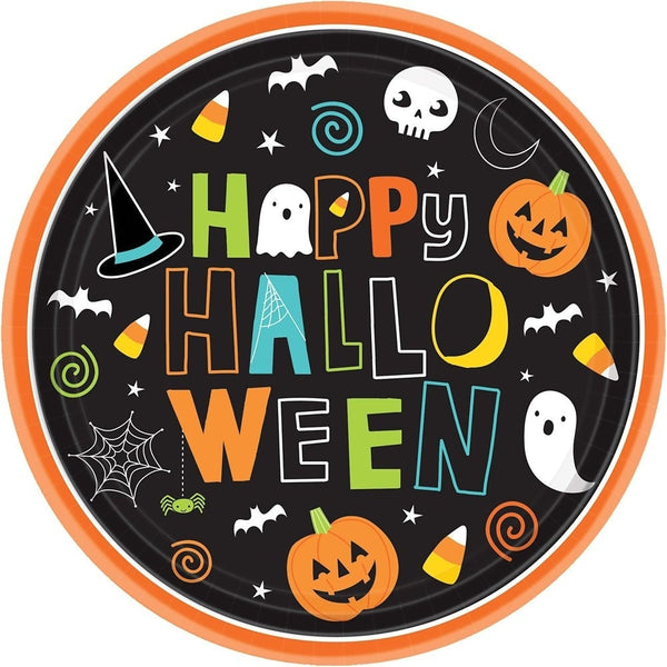 Hallo-Ween Friends Round Plates, 9"