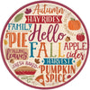 Hello Fall Round Plates, 7"
