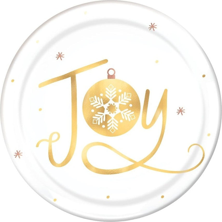 Joy Coupe Plates, Hot-Stamped, 7 1/2"
