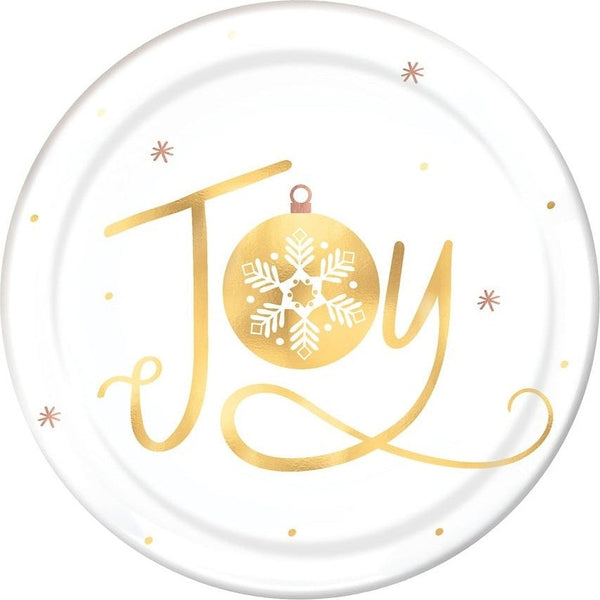 Joy Coupe Plates, Hot-Stamped, 7 1/2"