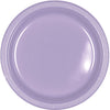 Lavender Plastic Plates, 9"