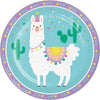 Llama Party Paper Plates