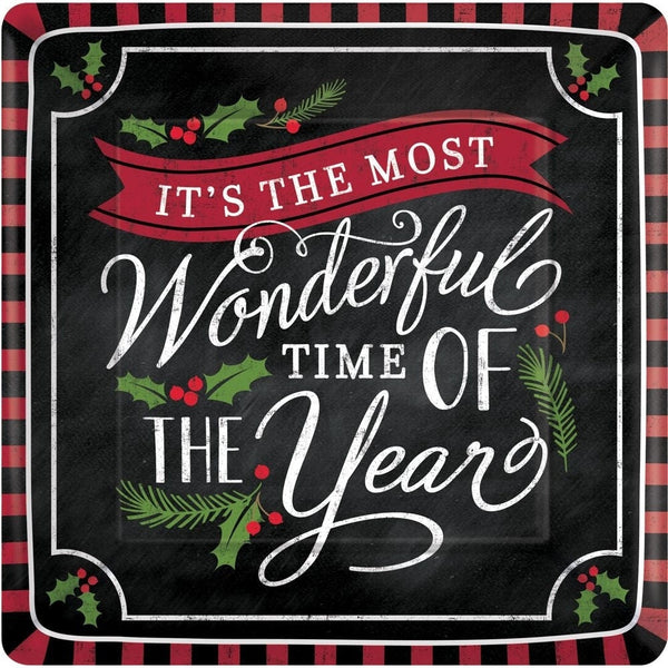 Most Wonderful Time Square Plates, 10"