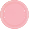 New Pink Plastic Plates, 9"