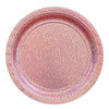 Round Prismatic Plates, 7" - New Pink