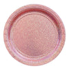Round Prismatic Plates, 9" - New Pink