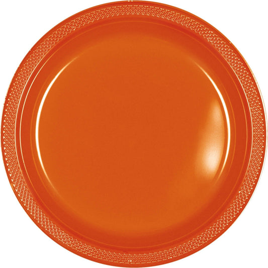 Orange Peel Plastic Plates, 9"