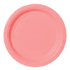 Pale Pink Value Solid Round Plates, 7"