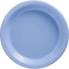Pastel Blue Plastic Plates, 7"