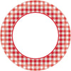Picnic Gingham Round Plates, 6 3/4"