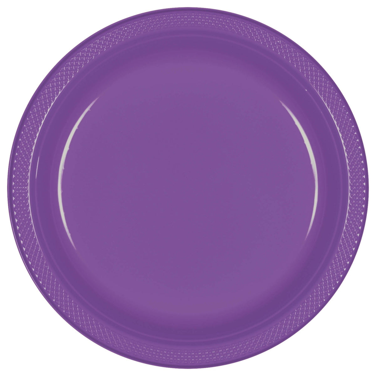 Purple Plastic Plates, 7"