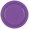 Purple Plastic Plates, 7"