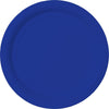 Bright Royal Blue Value Solid Round Plates, 9"