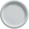 8 1/2" Round Paper Plates, 50 Count. - Silver