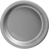 Silver Sparkle Plastic Plates, 7"