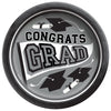 True To Your School Round Plates, 8 1/2" - Silver