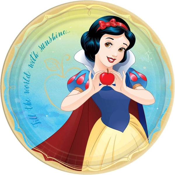Disney Princess Round Plates, 9" - Snow White