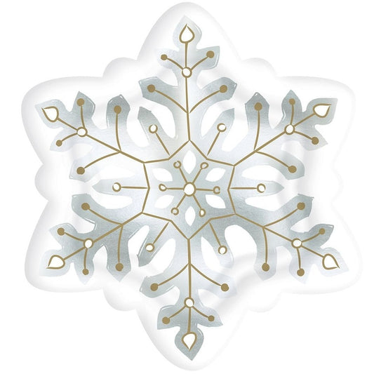 Snowflake Shaped Plates, 10 1/2"