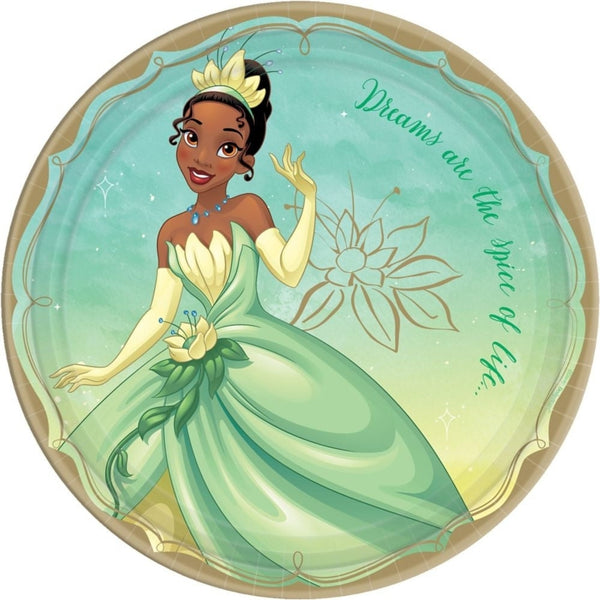 Disney Princess Round Plates, 9" - Tiana