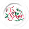 Tis The Season Coupe Plate, Hot-Stamped 10 1/2"