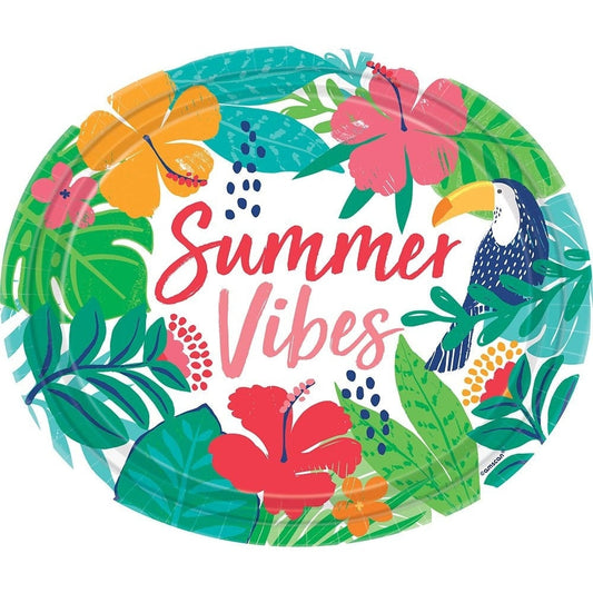 Tropical Jungle Oval Plates, 12"