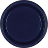 True Navy Plastic Plates, 7"