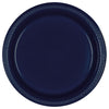 True Navy Plastic Plates, 9"