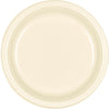 Vanilla Creme Plastic Plates, 9"
